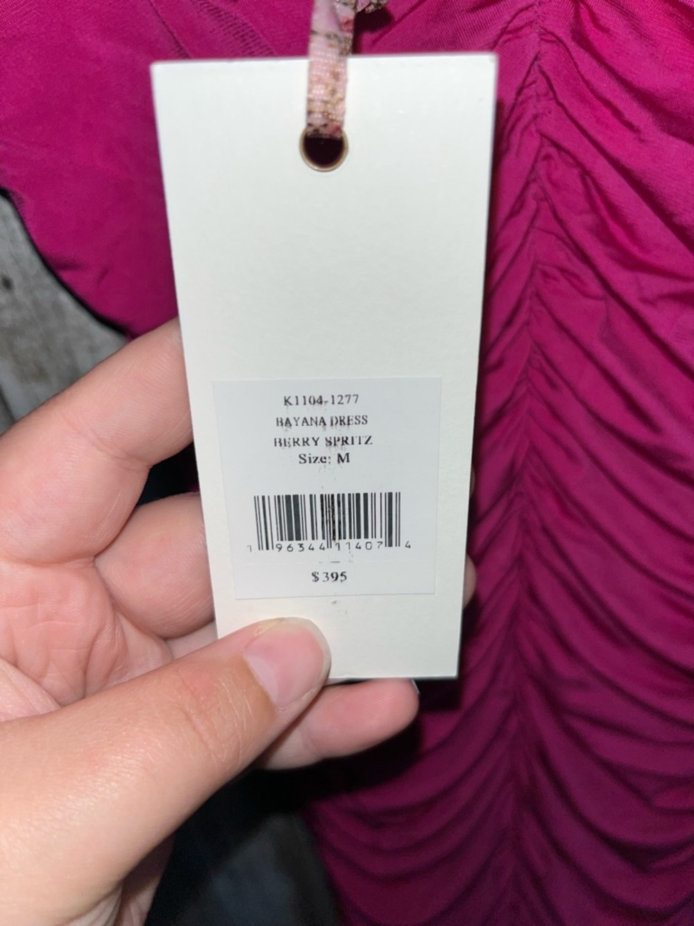 LoveShackFancy Bayana Ruched Cutout Mini Dress Pink NWT Sleeveless V Neck Size M - Picture 6 of 8
